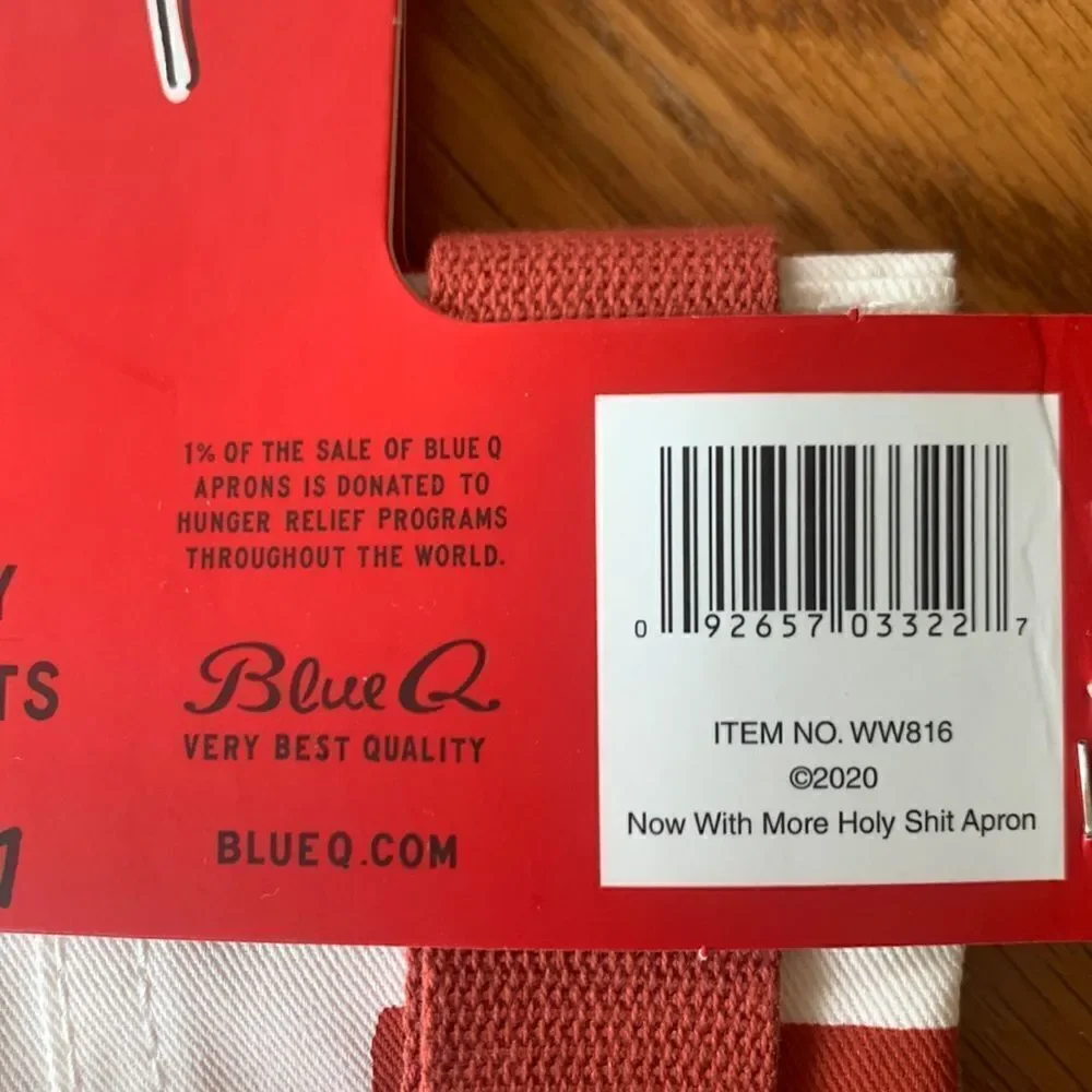 Blue Q Cotton Apron Now with More Holy Sh$$